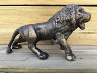 Löwe - Bronze-Look - Gusseisen